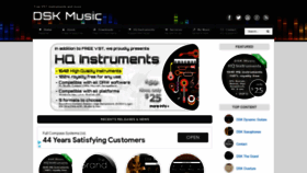 What Dskmusic.com website looked like in 2021 (3 years ago)