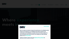 What Drw.com website looked like in 2021 (3 years ago)