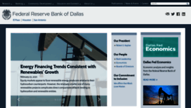 What Dallasfed.org website looked like in 2021 (3 years ago)