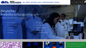 What Dkfz.de website looked like in 2021 (3 years ago)