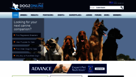 What Dogzonline.com.au website looked like in 2021 (3 years ago)