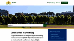 What Denhaag.nl website looked like in 2021 (3 years ago)