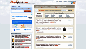 What Dealighted.com website looked like in 2021 (3 years ago)