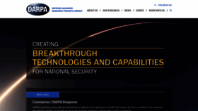 What Darpa.mil website looked like in 2021 (3 years ago)