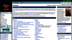 What Doomwiki.org website looked like in 2021 (3 years ago)