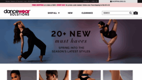 What Dancewearsolutions.com website looked like in 2021 (3 years ago)