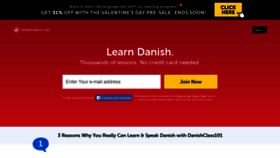 What Danishclass101.com website looked like in 2021 (3 years ago)