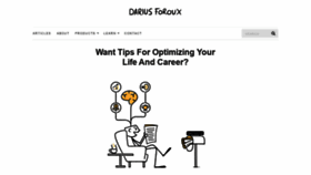 What Dariusforoux.com website looked like in 2021 (3 years ago)