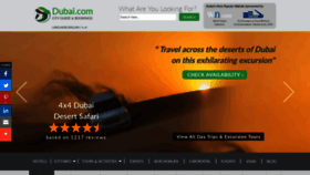 What Dubai.com website looked like in 2021 (3 years ago)