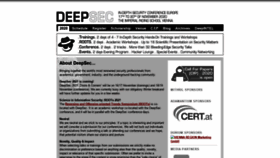 What Deepsec.net website looked like in 2021 (3 years ago)