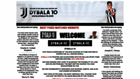 What Dybala-10.com website looked like in 2021 (3 years ago)