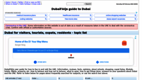 What Dubaifaqs.com website looked like in 2021 (3 years ago)