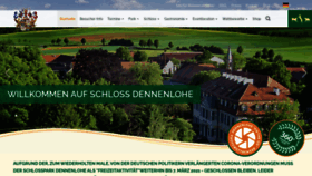 What Dennenlohe.de website looked like in 2021 (3 years ago)