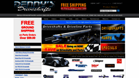 What Dennysdriveshaft.com website looked like in 2021 (3 years ago)