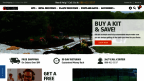 What Deerbusters.com website looked like in 2021 (3 years ago)