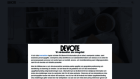 What Devote.se website looked like in 2021 (3 years ago)