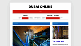 What Dubai-online.com website looked like in 2021 (3 years ago)
