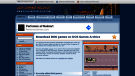 What Dosgamesarchive.com website looked like in 2021 (3 years ago)