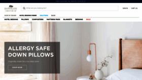 What Downlitebedding.com website looked like in 2021 (4 years ago)