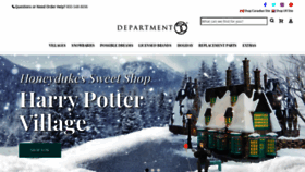 What Department56.com website looked like in 2021 (3 years ago)
