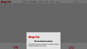 What Draytek.co.uk website looked like in 2021 (3 years ago)
