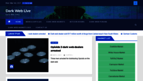 What Darkweblive.net website looked like in 2021 (5 years ago)