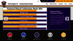 What Deltasigmapi.org website looked like in 2021 (3 years ago)