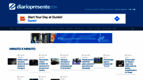 What Diariopresente.mx website looked like in 2021 (3 years ago)