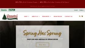 What Decoratorswarehouse.com website looked like in 2021 (4 years ago)