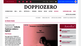 What Doppiozero.com website looked like in 2021 (3 years ago)