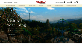 What Dollywood.com website looked like in 2021 (3 years ago)
