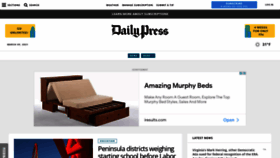 What Dailypress.com website looked like in 2021 (3 years ago)