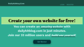 What Dailyhitblog.com website looked like in 2021 (3 years ago)