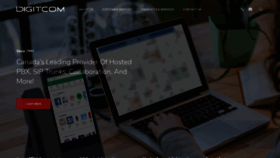 What Digitcom.ca website looked like in 2021 (4 years ago)