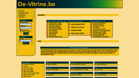 What De-vitrine.be website looked like in 2021 (3 years ago)