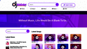 What Djsadam.com website looked like in 2021 (3 years ago)