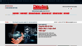 What Diendandoanhnghiep.vn website looked like in 2021 (4 years ago)