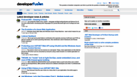 What Developerfusion.com website looked like in 2021 (3 years ago)