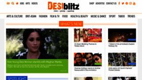 What Desiblitz.com website looked like in 2021 (3 years ago)
