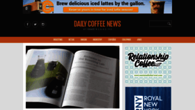 What Dailycoffeenews.com website looked like in 2021 (3 years ago)