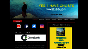 What Davidgilmour.com website looked like in 2021 (3 years ago)
