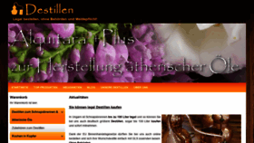 What Destillen-aus-ungarn.de website looked like in 2021 (3 years ago)