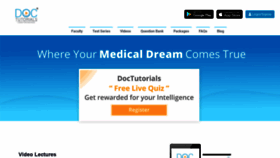 What Doctutorials.com website looked like in 2021 (3 years ago)