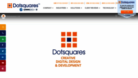 What Dotsquares.com website looked like in 2021 (3 years ago)