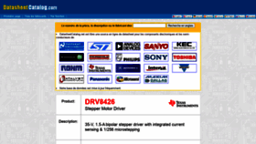 What Datasheetcatalog.net website looked like in 2021 (4 years ago)