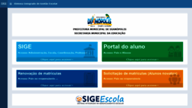 What Dianopolis.sigeescola.com.br website looked like in 2021 (3 years ago)