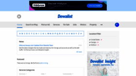 What Dewalist.com website looked like in 2021 (3 years ago)