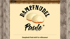 What Dampfnudel-paule.de website looked like in 2021 (3 years ago)