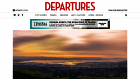 What Departures.com website looked like in 2021 (3 years ago)