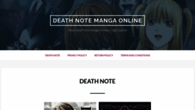 What Death-note-manga.com website looked like in 2021 (3 years ago)